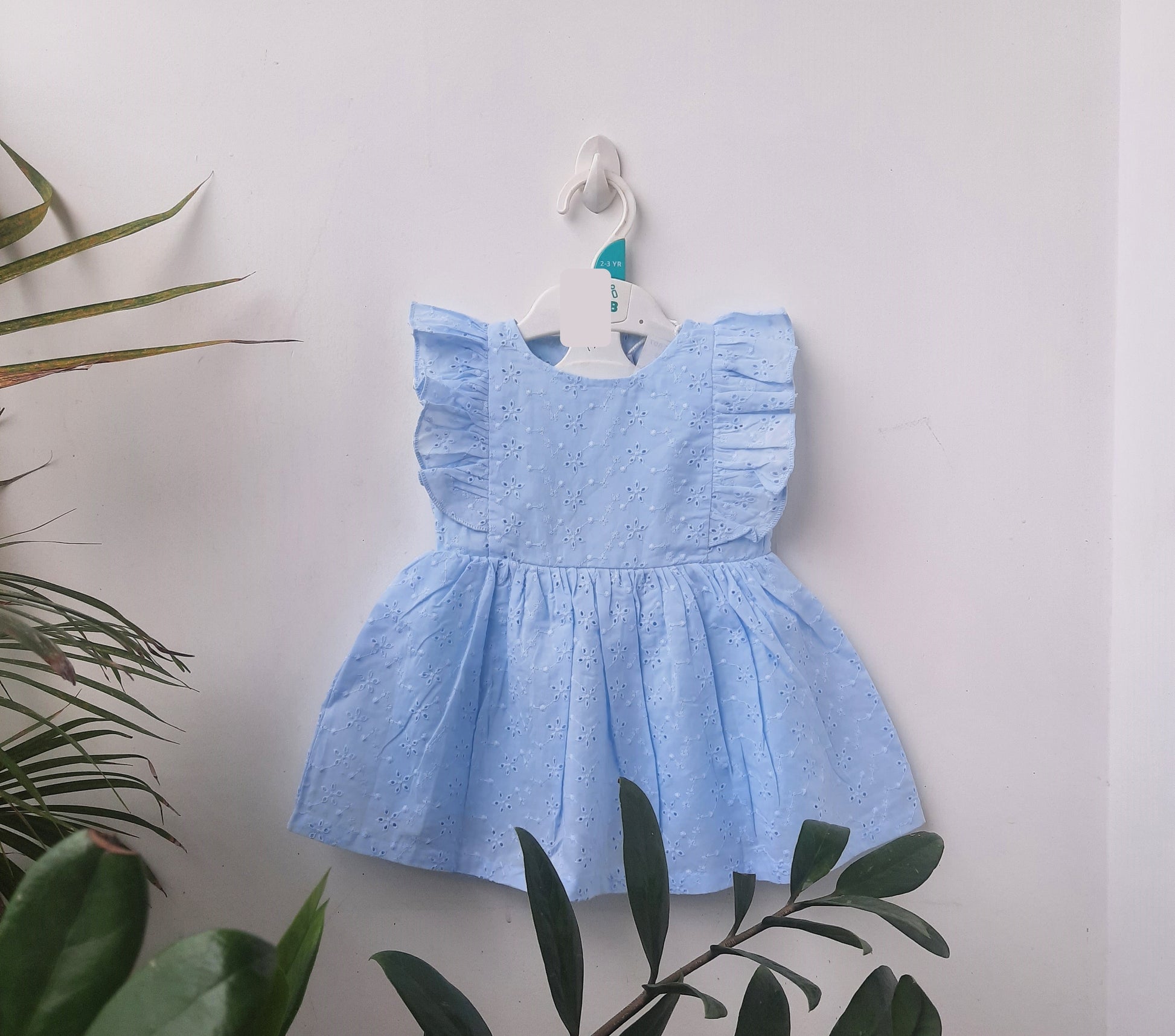 Skyblue Girls Chicken Frock Tulle Dress Soft Cotton Casual and Party Dress for 1-5 years old girl - BabyChirp 